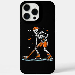 Skeleton Ice Hockey Halloween Boys Funny Halloween iPhone 16 Pro Max Case
