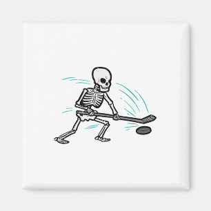 Skeleton Ice Hockey Halloween Costume Men Boys Kid Magnet