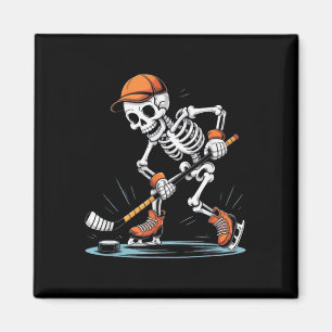 Skeleton Ice Hockey Halloween Costume Men Boys Kid Magnet