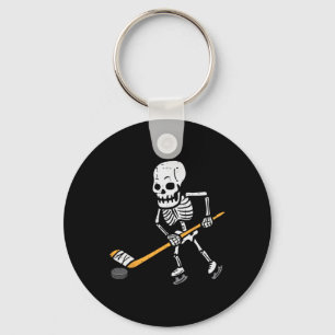 Skeleton Ice Hockey Halloween Costume Spor Men Boy Key Ring