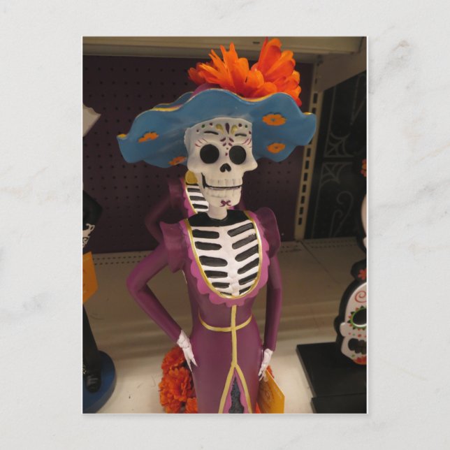 Skeleton In Dress Postcard (Front)