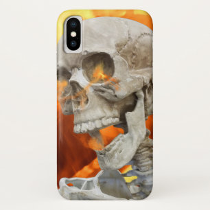 skeleton in flames Case-Mate iPhone case
