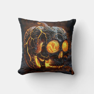 Skeleton Jack-O-Lantern Cushion