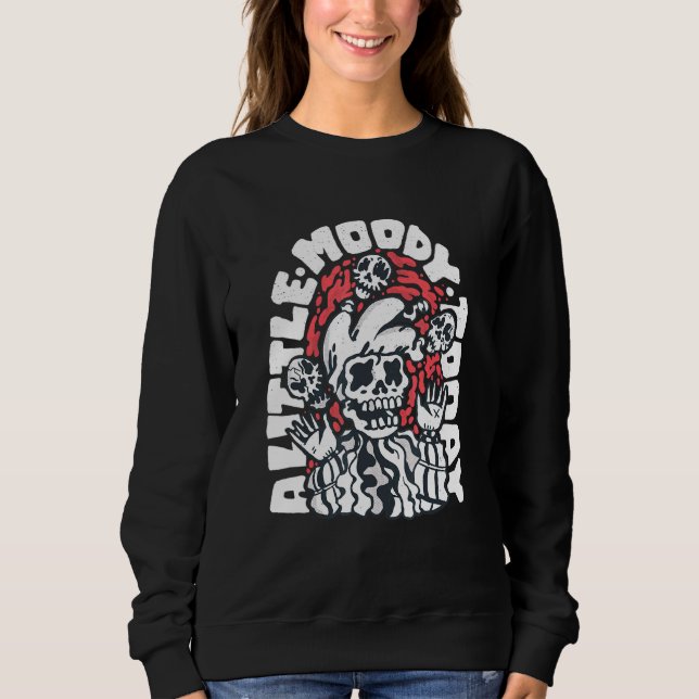 Skeleton Jester Juggling Skulls Sweatshirt (Front)