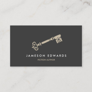 SKELETON KEY BUSINESS CARD FOR AUTHORS, WRITERS II