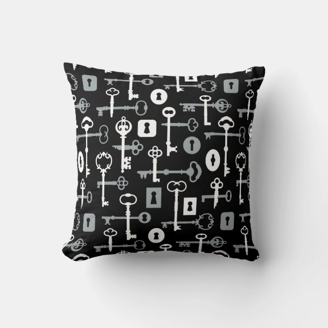 Skeleton Key Pillow (Front)
