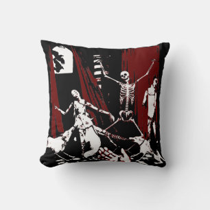 Skeleton Key Pillow - Burgundy