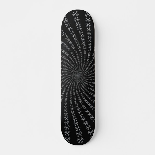Skeleton Keys Spiral: Custom Skateboard (Front)