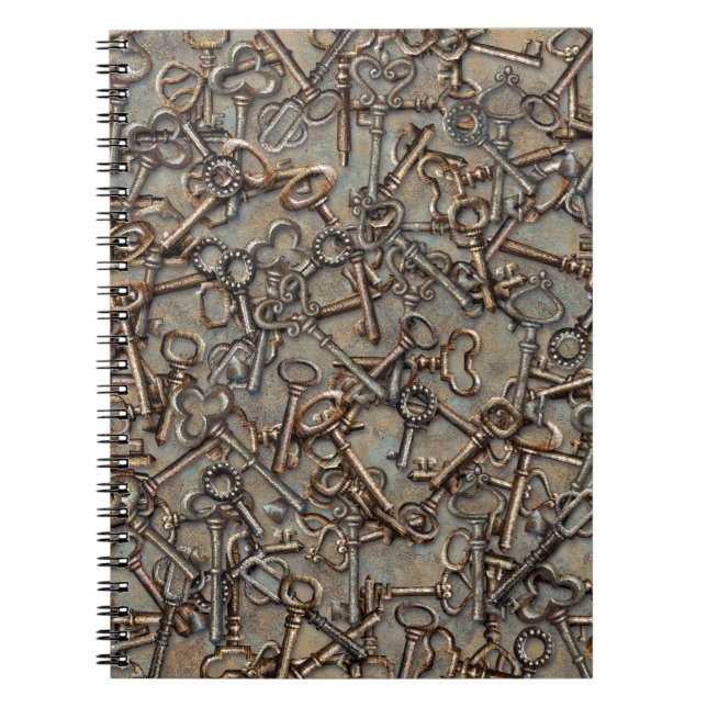 Skeleton Keys Spiral Notebook (Front)