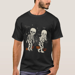 Skeleton Kids Griddy-dance Halloween Trick Or Trea T-Shirt