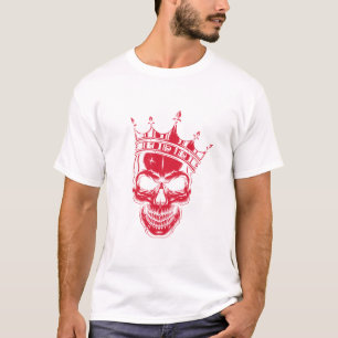 Skeleton King or Skeleton Prince T-shirt in Red