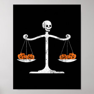 Skeleton Lawyer Halloween Sarcastic Law Student Ha Poster