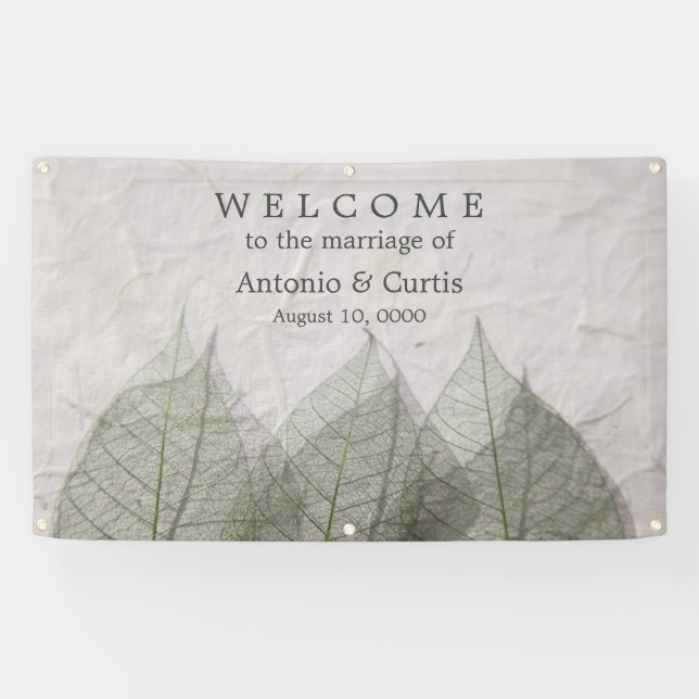Skeleton leaves banner (Horizontal)