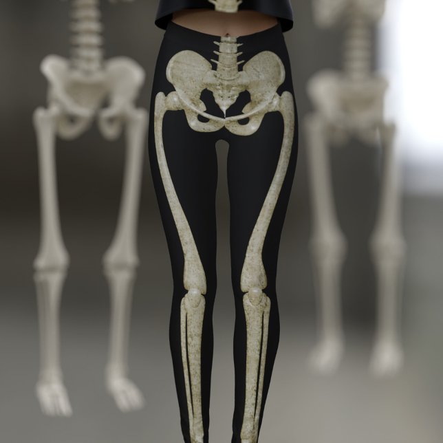 Skeleton Leggings (💀 Run don't walk when you've skeletons behind you. Easy Halloween Costume just for you💀)