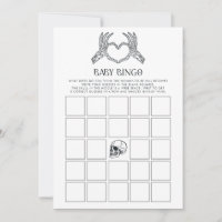 Skeleton Little Boo Baby Bingo Baby Shower Game