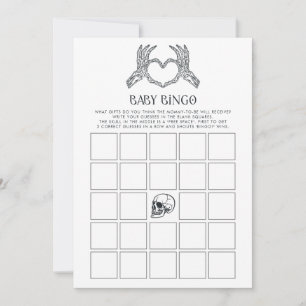 Skeleton Little Boo Baby Bingo Baby Shower Game