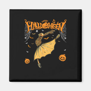 Skeleton Llerinas Llet Dance Cute Halloween Costum Magnet