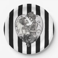 Skeleton Love Couple Marriage Dance Gothic Wedding