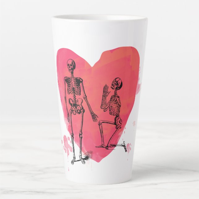 Skeleton Love Latte Mug (Front)