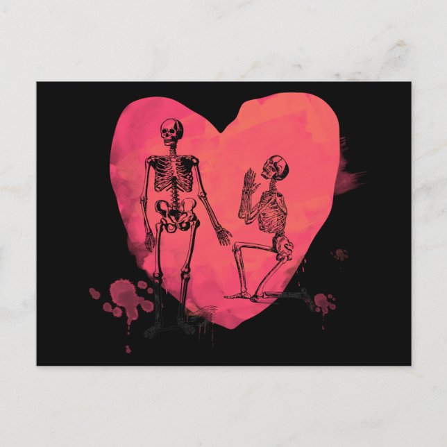 Skeleton Love Postcard (Front)