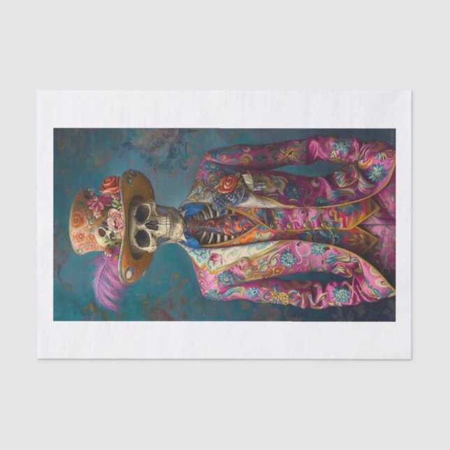 Skeleton Lyfe14 Tissue Paper (Front)