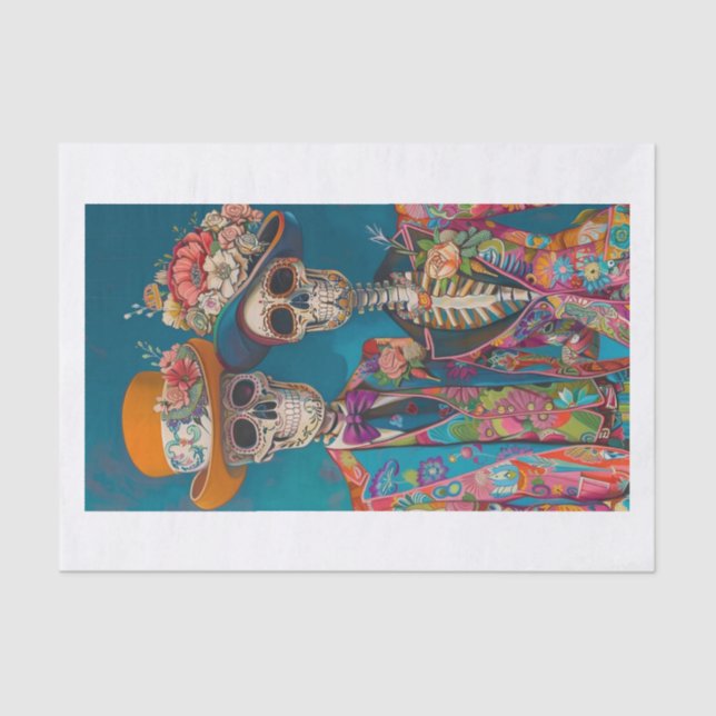 Skeleton Lyfe26 Tissue Paper (Front)