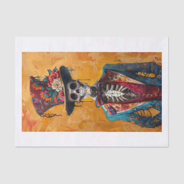 Skeleton Lyfe9  Tissue Paper (Front)