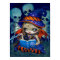 Skeleton Magic ART PRINT Halloween Witch fairy