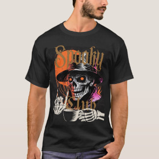 Skeleton Man Enjoying Coffee T-Shirt