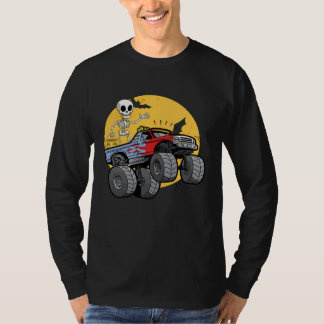 Skeleton Monster Truck Moon Candy Toddler Boys Hal T-Shirt