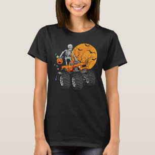 Skeleton Monster Truck Moon Candy Toddler Boys Hal T-Shirt