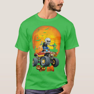 Skeleton Monster Truck Moon Candy Toddler Boys Hal T-Shirt