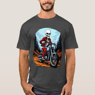 Skeleton motorcyclist T-Shirt
