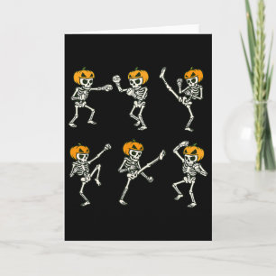 Skeleton Muay Thai Halloween Kickboxing Mma Muay T Card