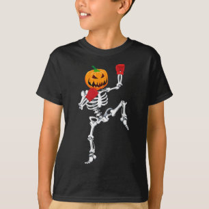 Skeleton Muay Thai Halloween Pumpkin Kickboxing Mm T-Shirt