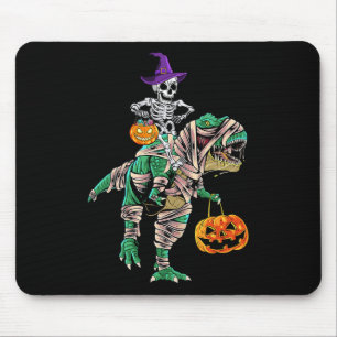 Skeleton Mummy Dinosaur T Rex Halloween  For Boys  Mouse Pad