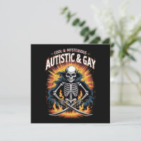 Skeleton Not Cool And Mysterious Autistic Gay