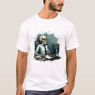 Skeleton Office T-Shirt