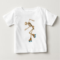 Skeleton on Roller Skates