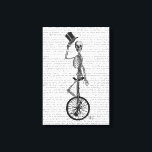 Skeleton on Unicycle Canvas Print<br><div class="desc">Fashion & Figurative</div>