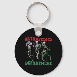 Skeleton Orthopaedics Department Santa Christmas Key Ring