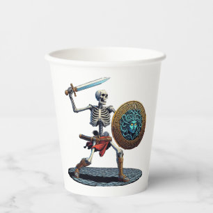 skeleton paper cups