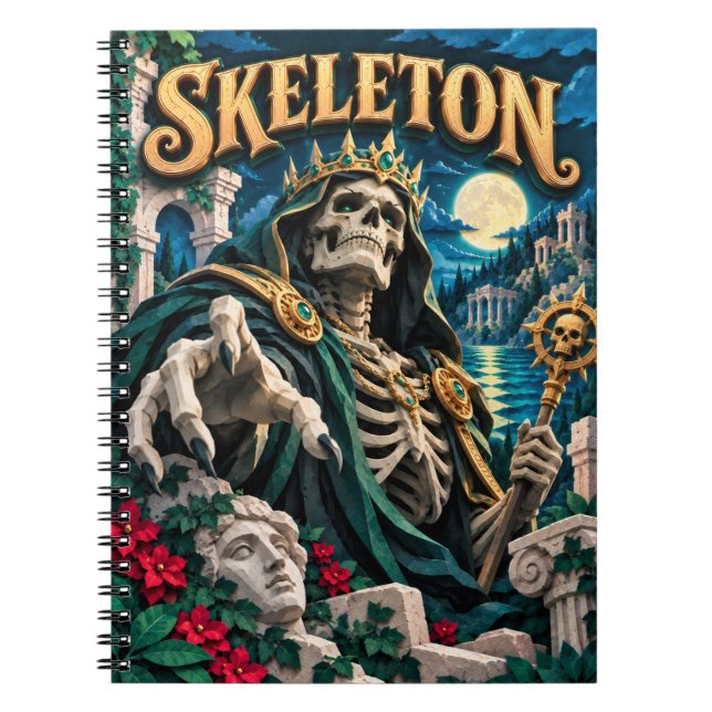 Skeleton, Paper Cut Monster Notebook (Front)
