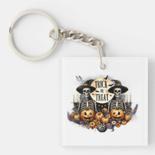 Skeleton Party Key Ring