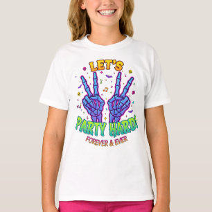 Skeleton Peace Sign Shirt Halloween party fashion