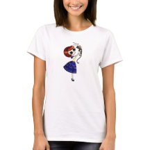 Skeleton Pin up Girl with her Cat