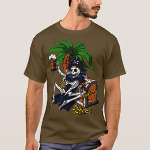 Skeleton Pirate Beer Party T-Shirt