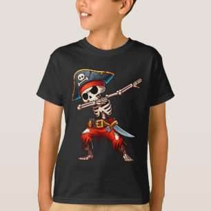 Skeleton Pirate Halloween Kids Pirate T-Shirt
