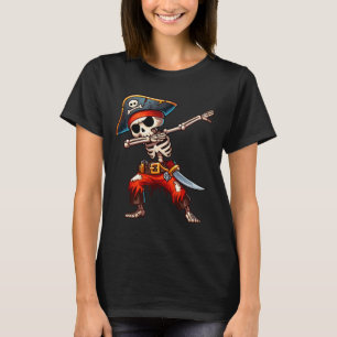 Skeleton Pirate Halloween Kids Pirate T-Shirt