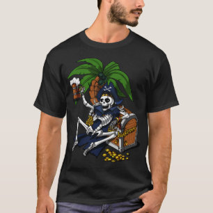 Skeleton Pirate Party T-Shirt